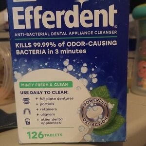 Efferdent Anti-Bacterial Dental Appliance Cleanser